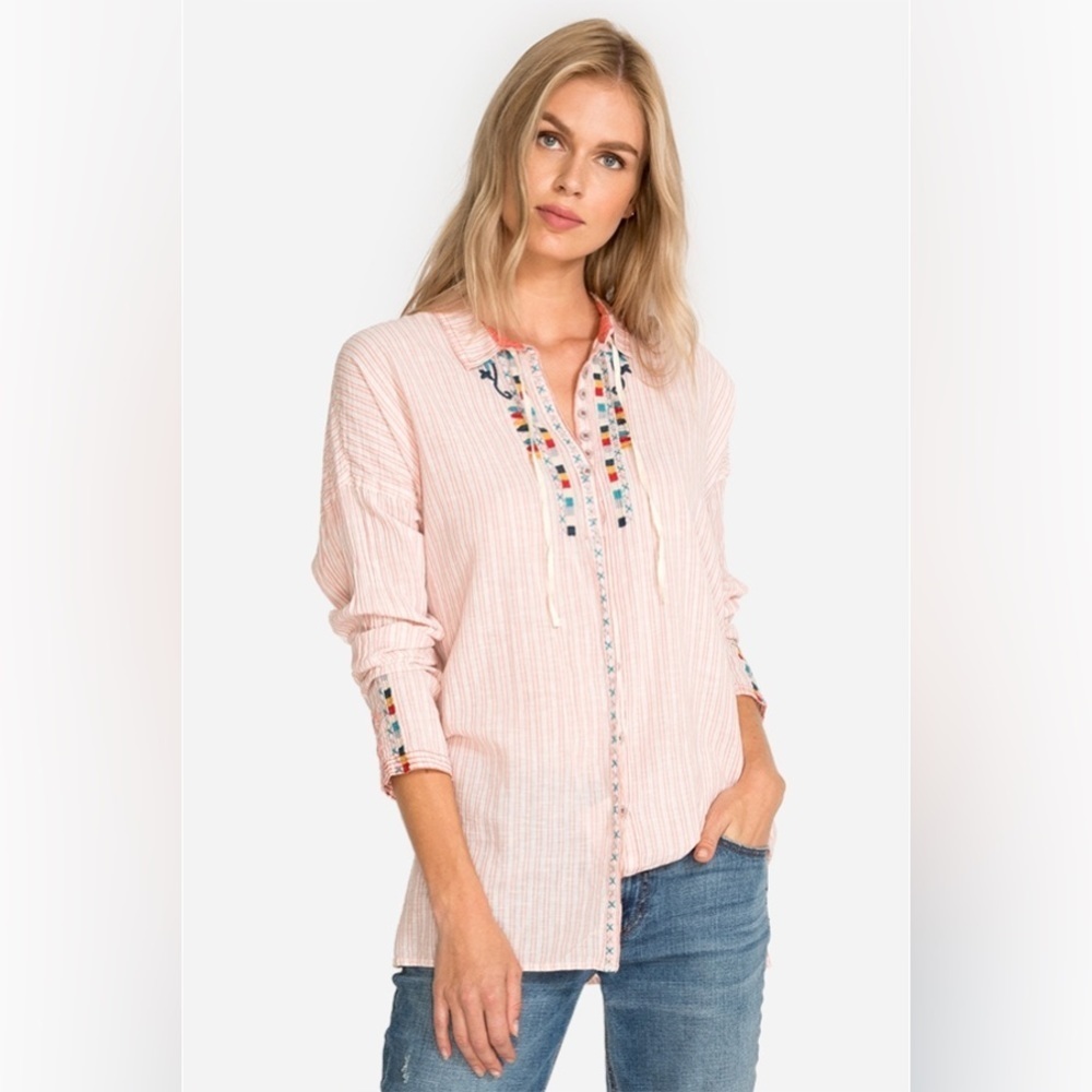 Johnny Was Kent Linen Embroidered Shirt (22)